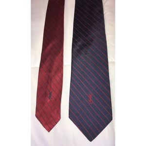 Yves Saint Laurent Silk Ties LOT